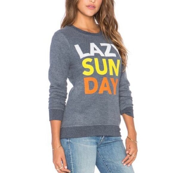 Chaser Lazy Sunday Sweatshirt Oversized Cozy M - Picture 6 of 6
